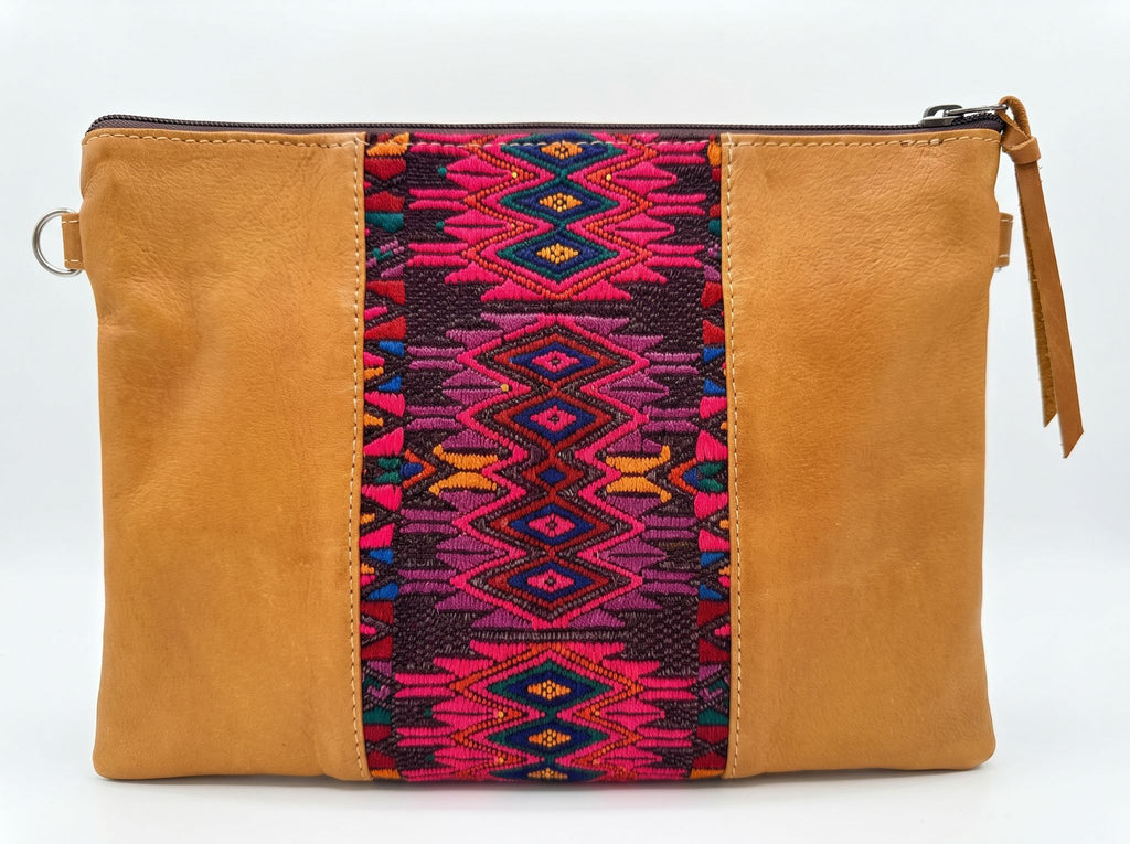 Purse w/ Vertical Huipil