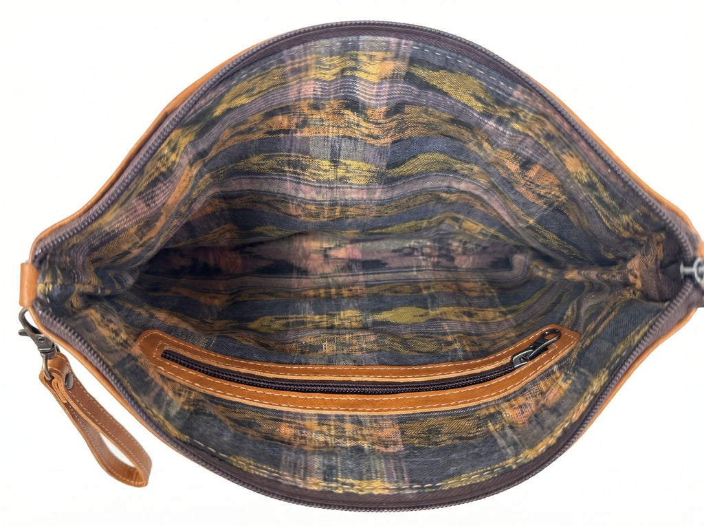 Purse w/ Vertical Huipil