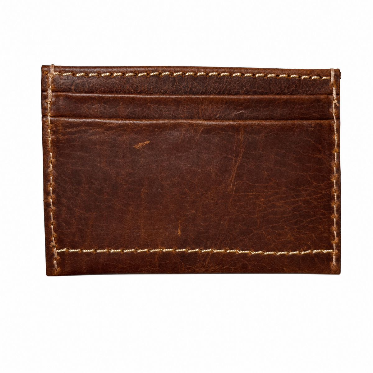 Leather and Huipil Credit Card Wallet