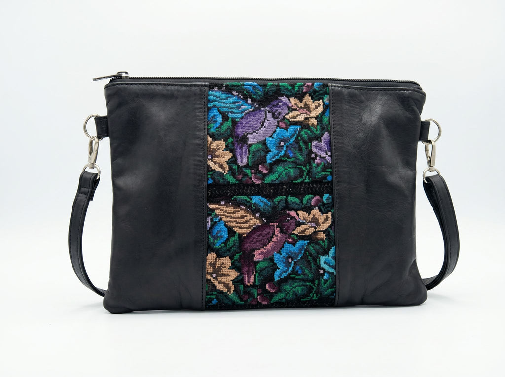 Purse w/ Vertical Huipil