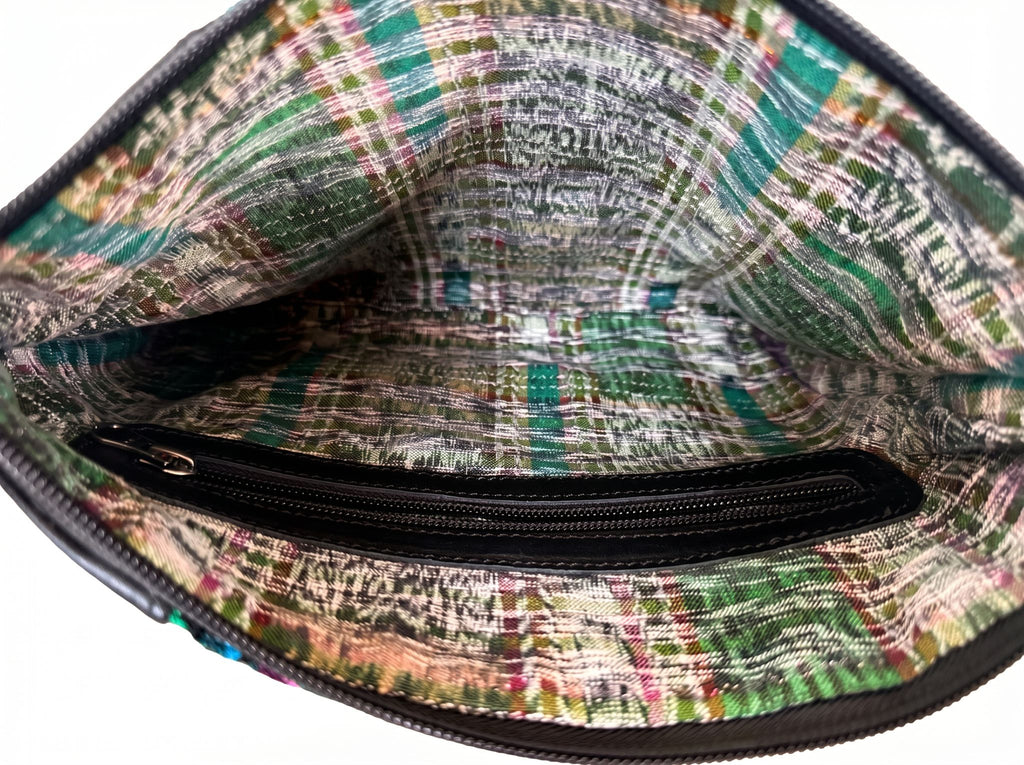 Purse w/ Vertical Huipil
