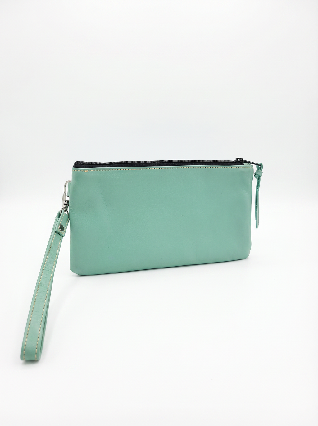 Leather Wristlet Purse
