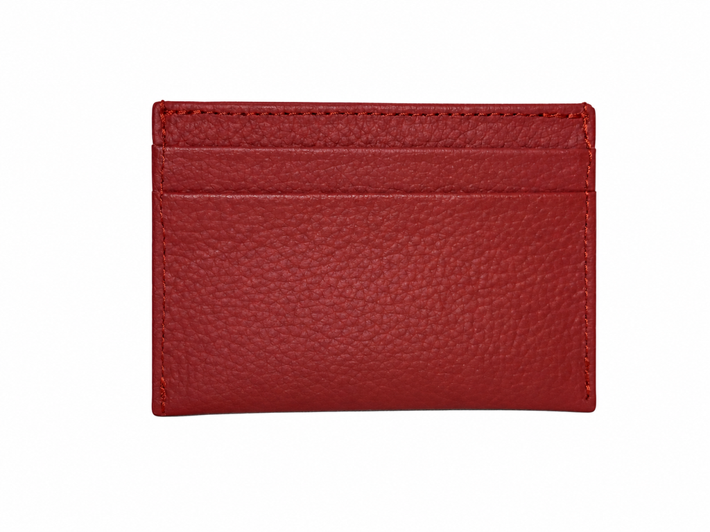 Leather and Huipil Credit Card Wallet