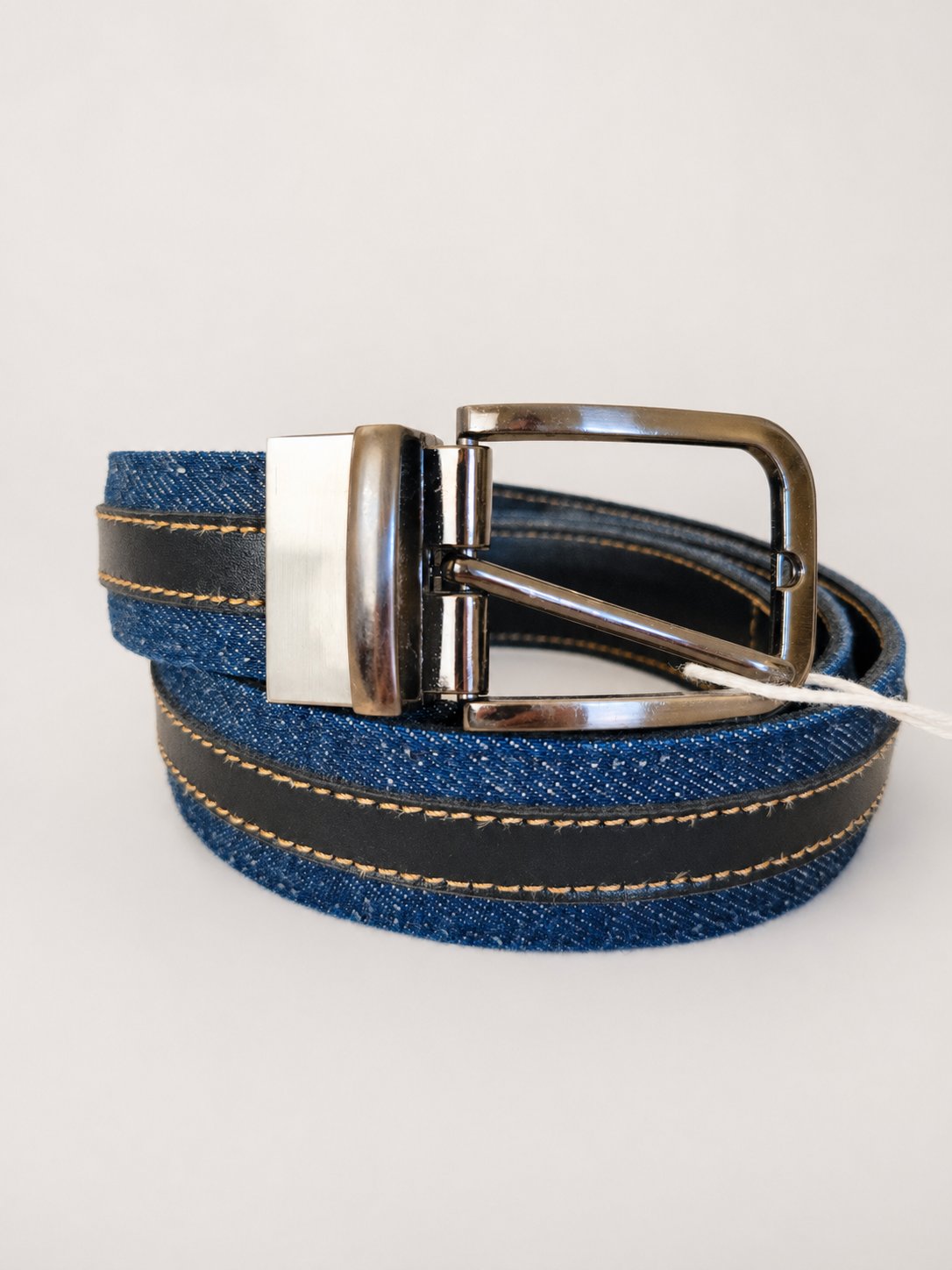 Leather & Denim Belt