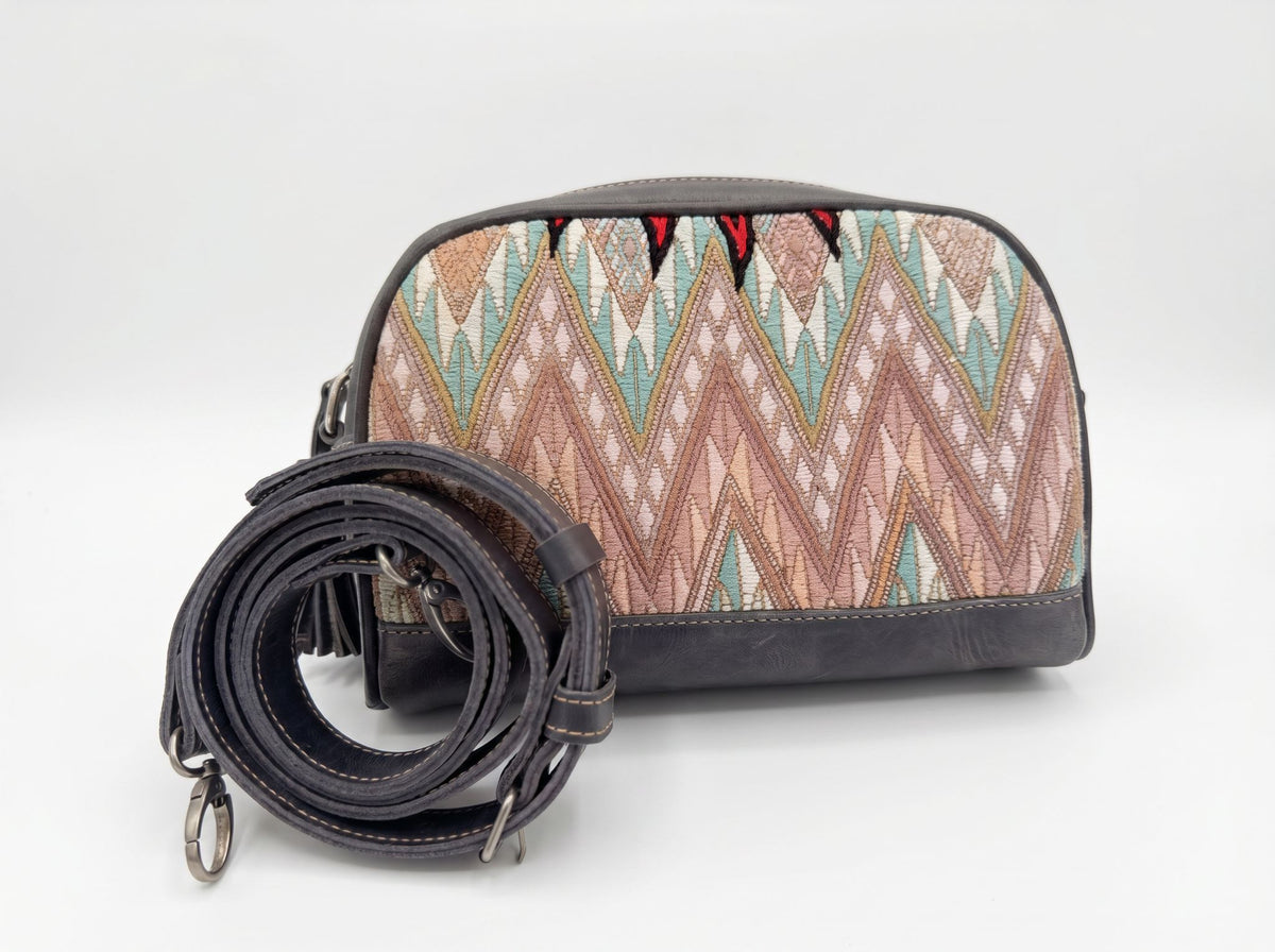 Deep Rectangle Crossbody with Outer Zipper