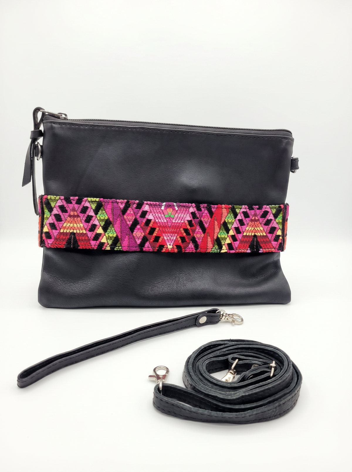 Purse w/ Horizontal Huipil