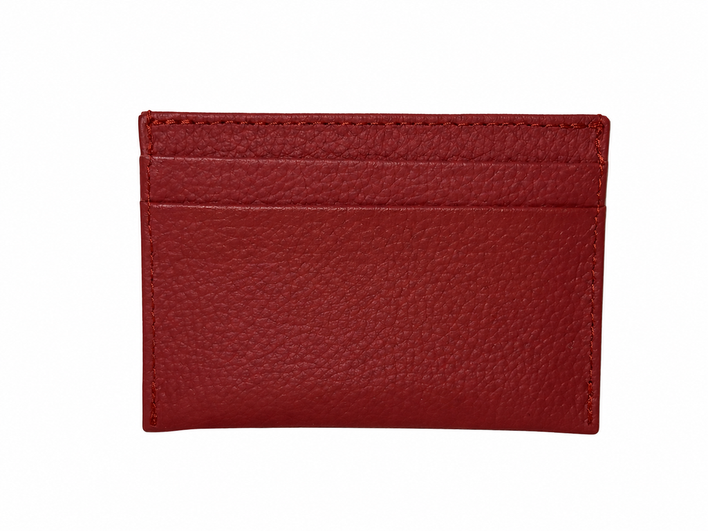 Leather and Huipil Credit Card Wallet