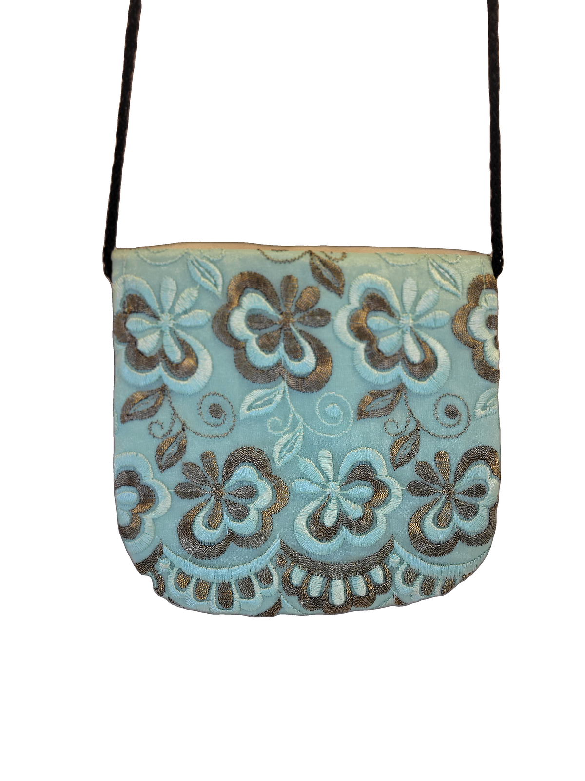 Huipil Crossbody with Beaded Embroidery