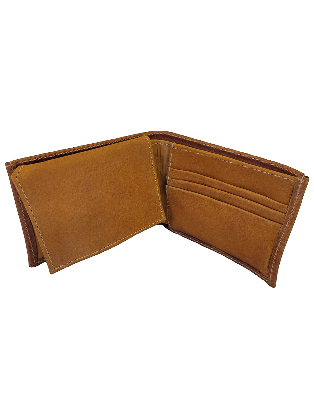 Leather & Huipil Bifold Wallet