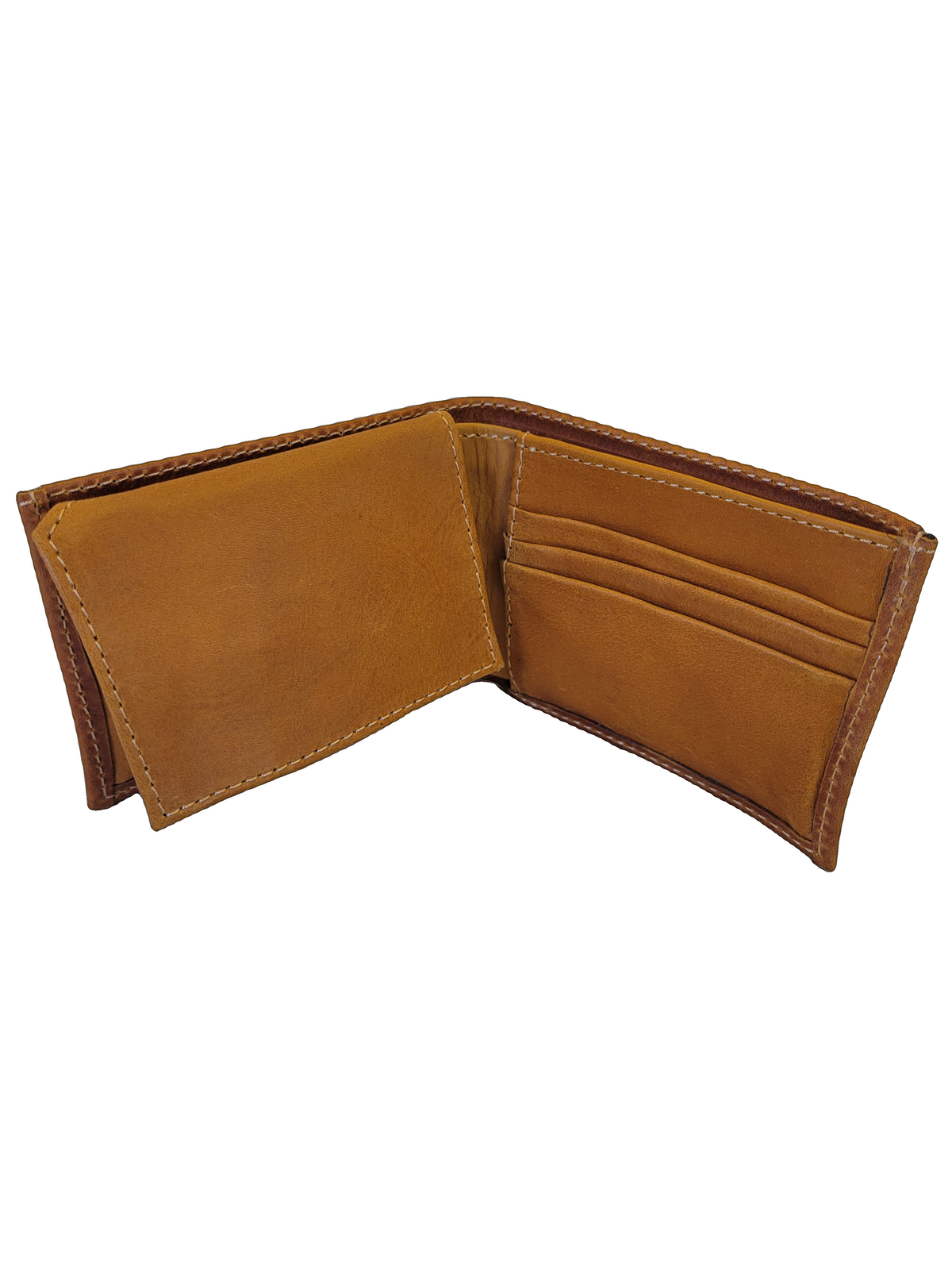 Leather & Huipil Bifold Wallet