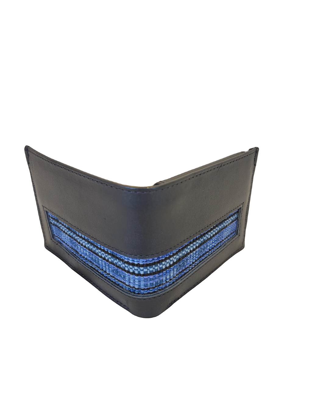Leather & Huipil Bifold Wallet