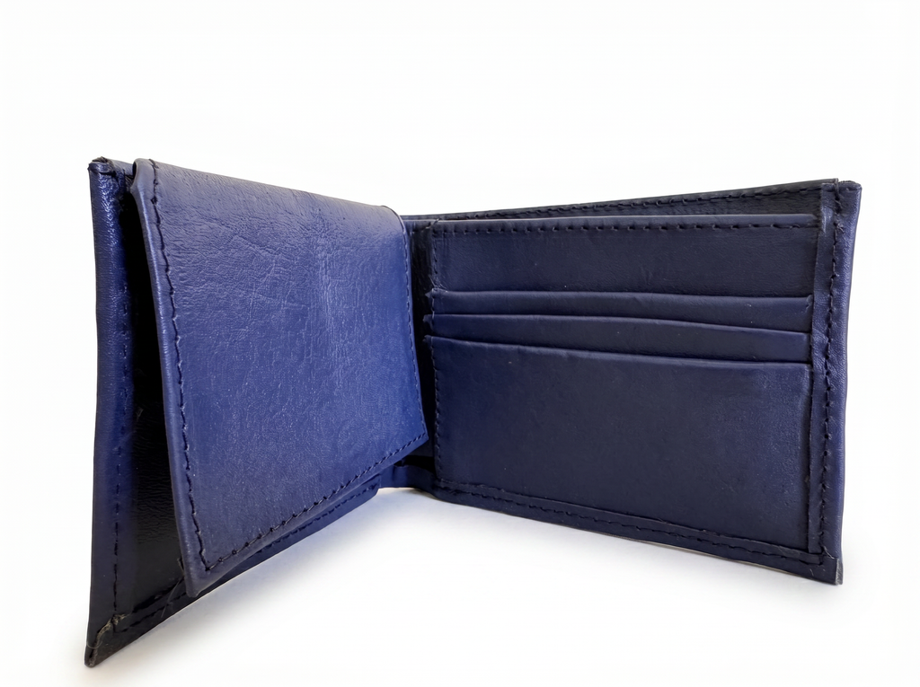 Leather & Huipil Bifold Wallet