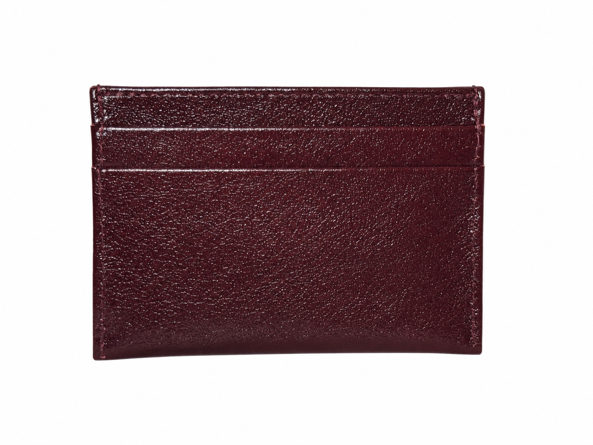 Leather and Huipil Credit Card Wallet
