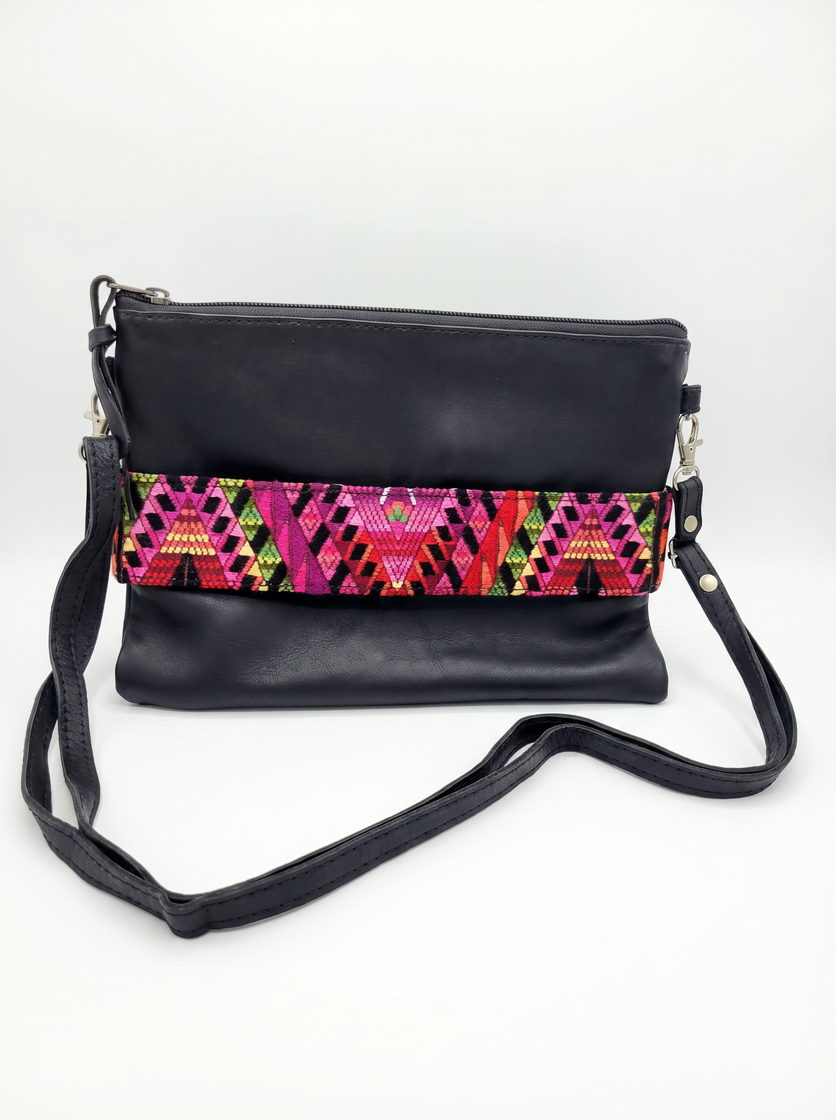 Purse w/ Horizontal Huipil