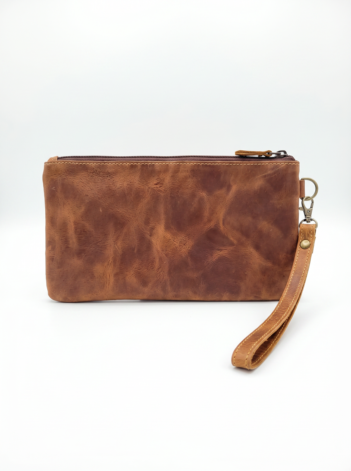 Leather Wristlet Purse