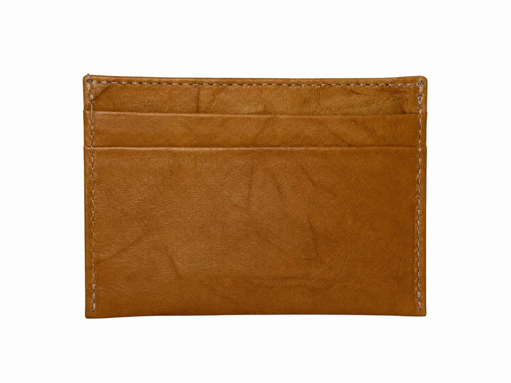Leather and Huipil Credit Card Wallet