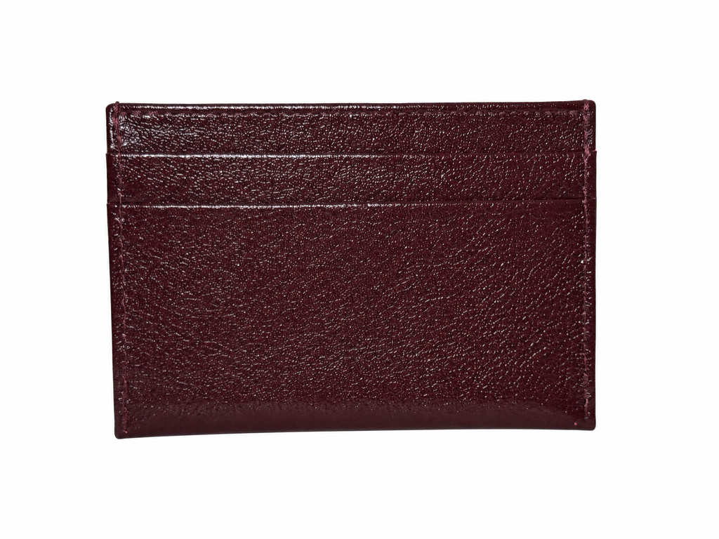 Leather and Huipil Credit Card Wallet