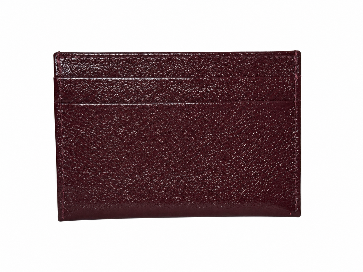 Leather and Huipil Credit Card Wallet