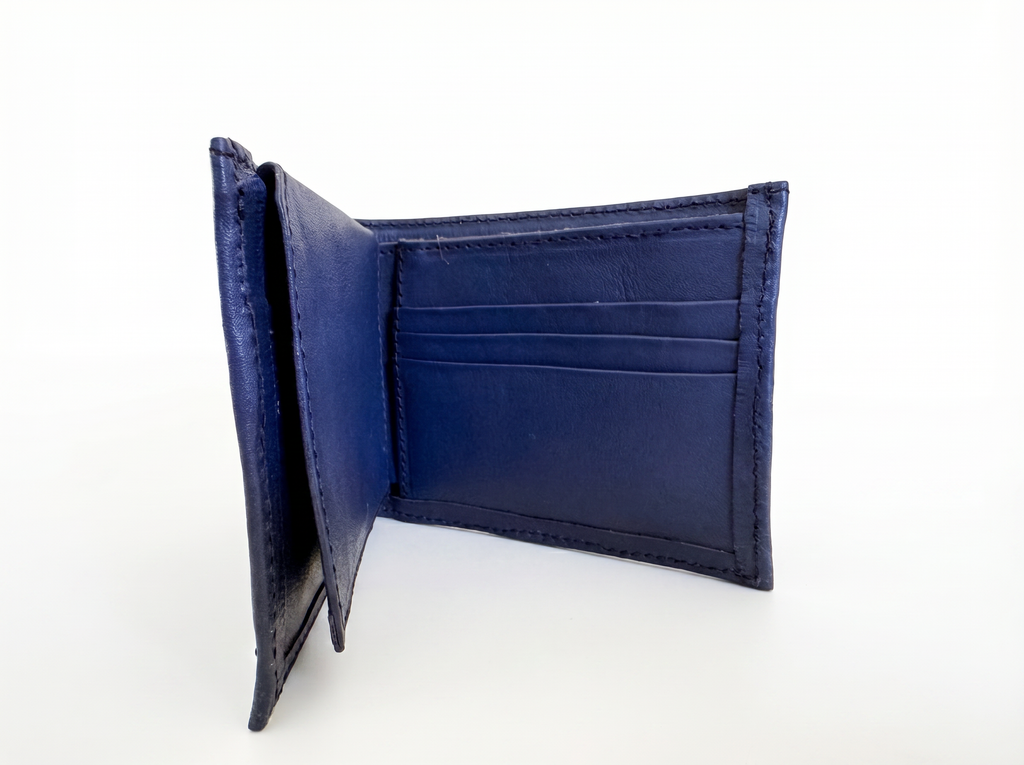 Leather & Huipil Bifold Wallet