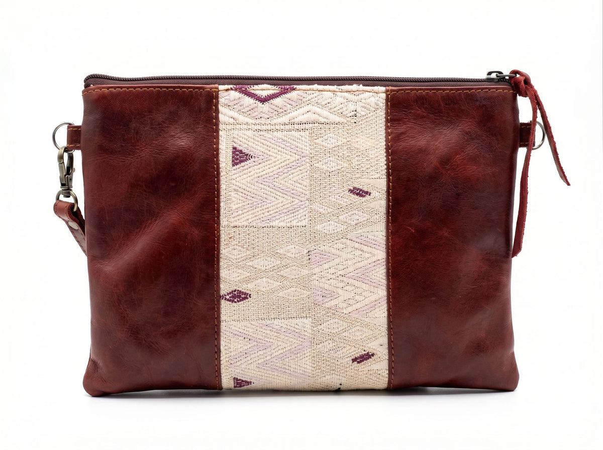Purse w/ Vertical Huipil
