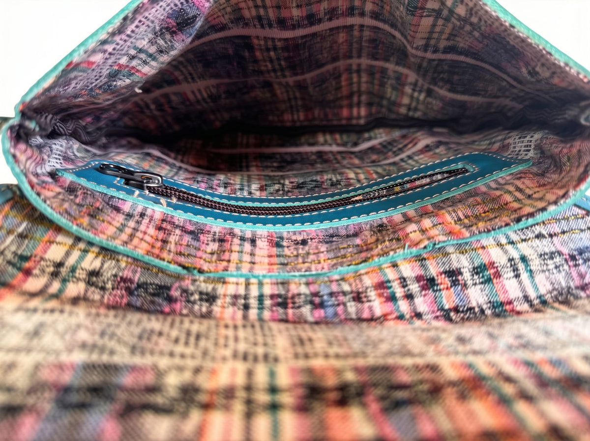 Flat Saddle Bag Purse