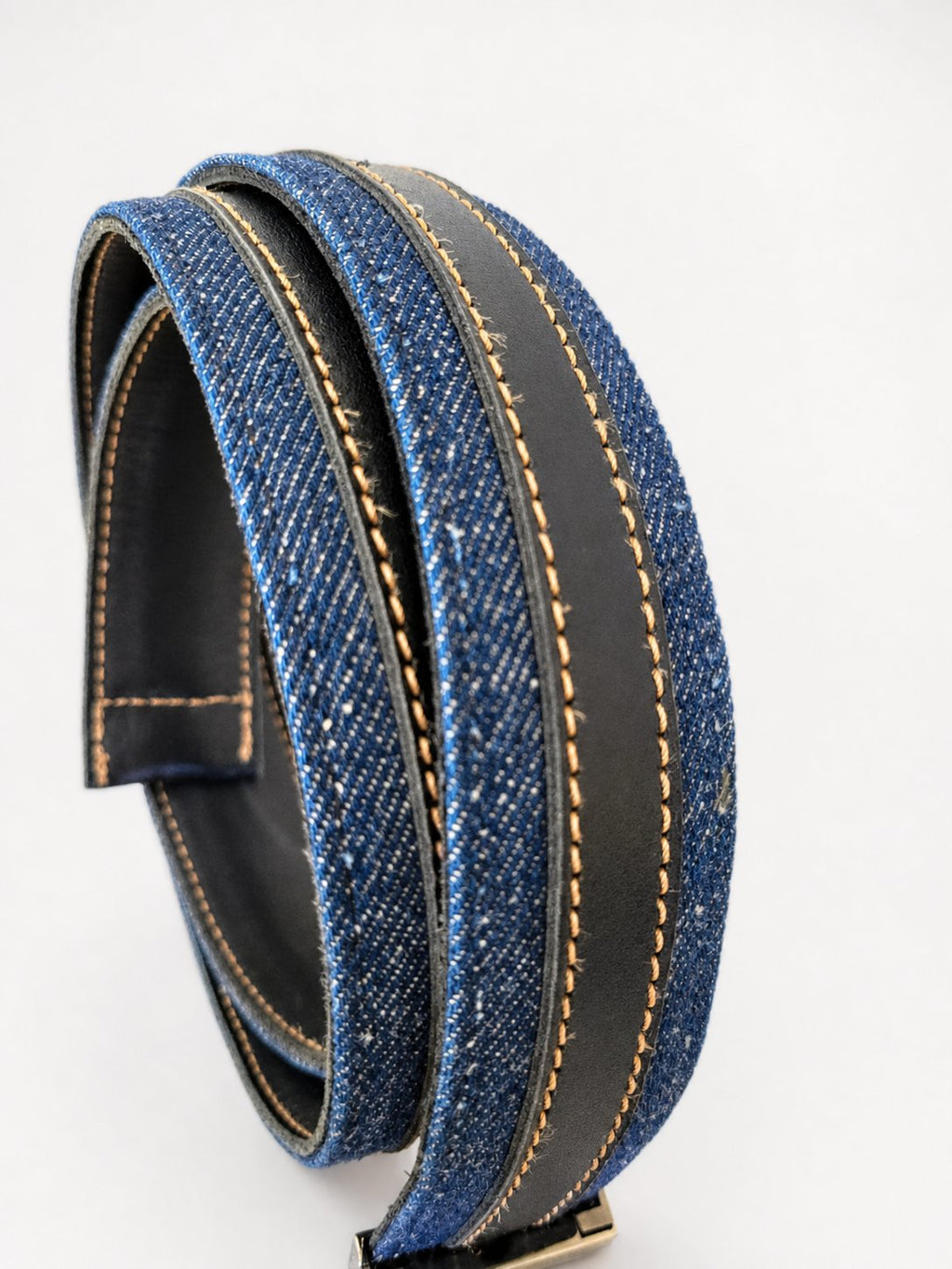 Leather & Denim Belt