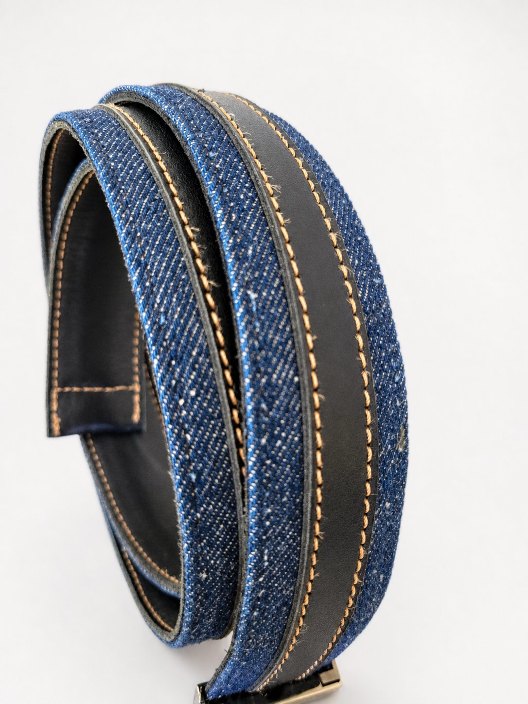 Leather & Denim Belt