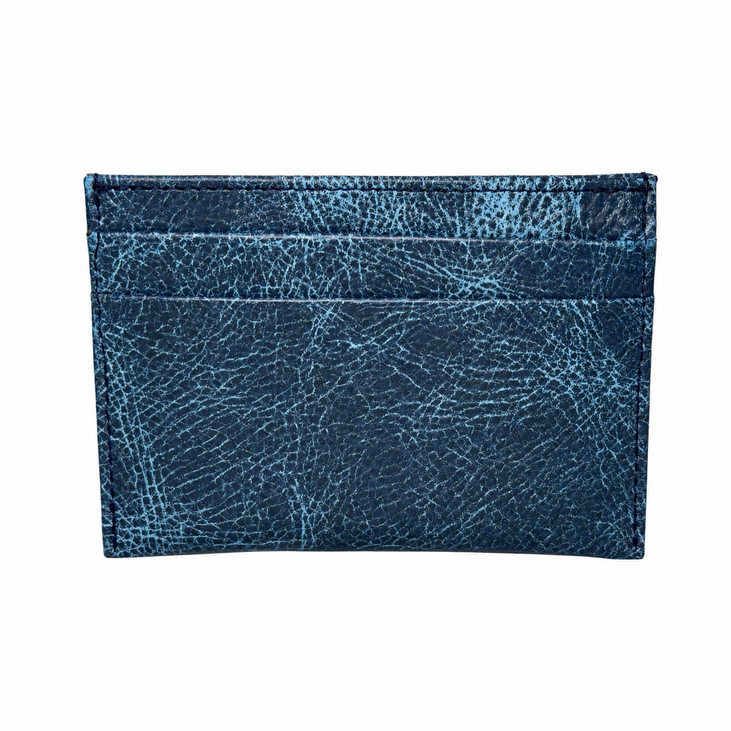 Leather and Huipil Credit Card Wallet
