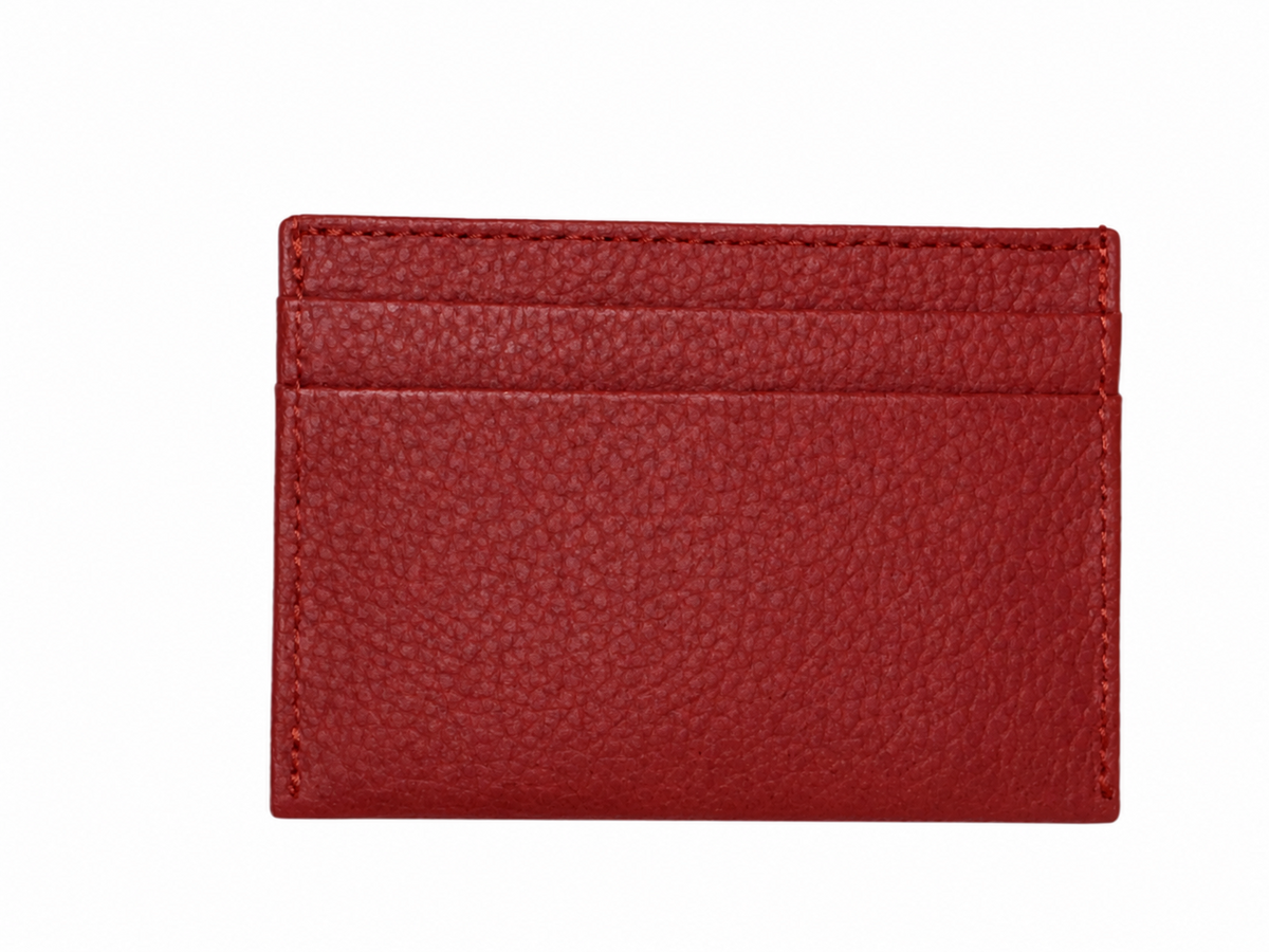 Leather and Huipil Credit Card Wallet