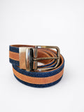 Leather & Denim Belt