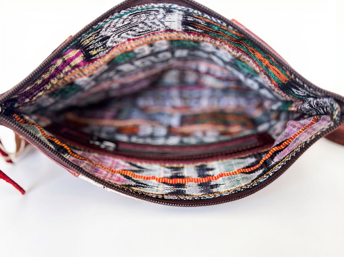 Purse w/ Vertical Huipil