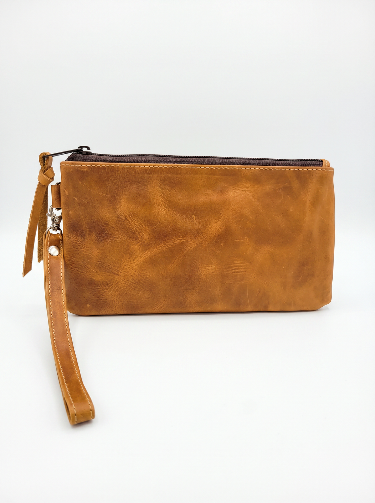 Leather Wristlet Purse