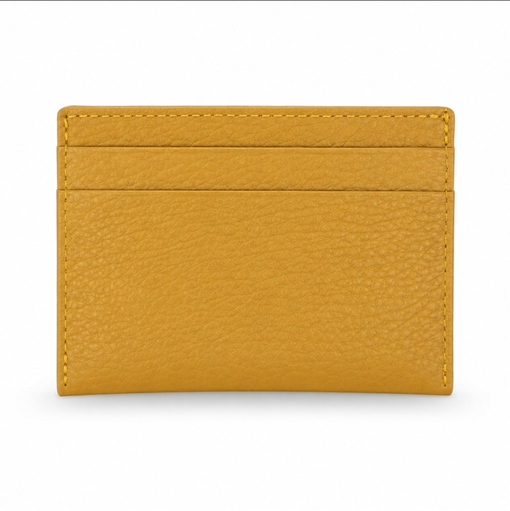Leather and Huipil Credit Card Wallet