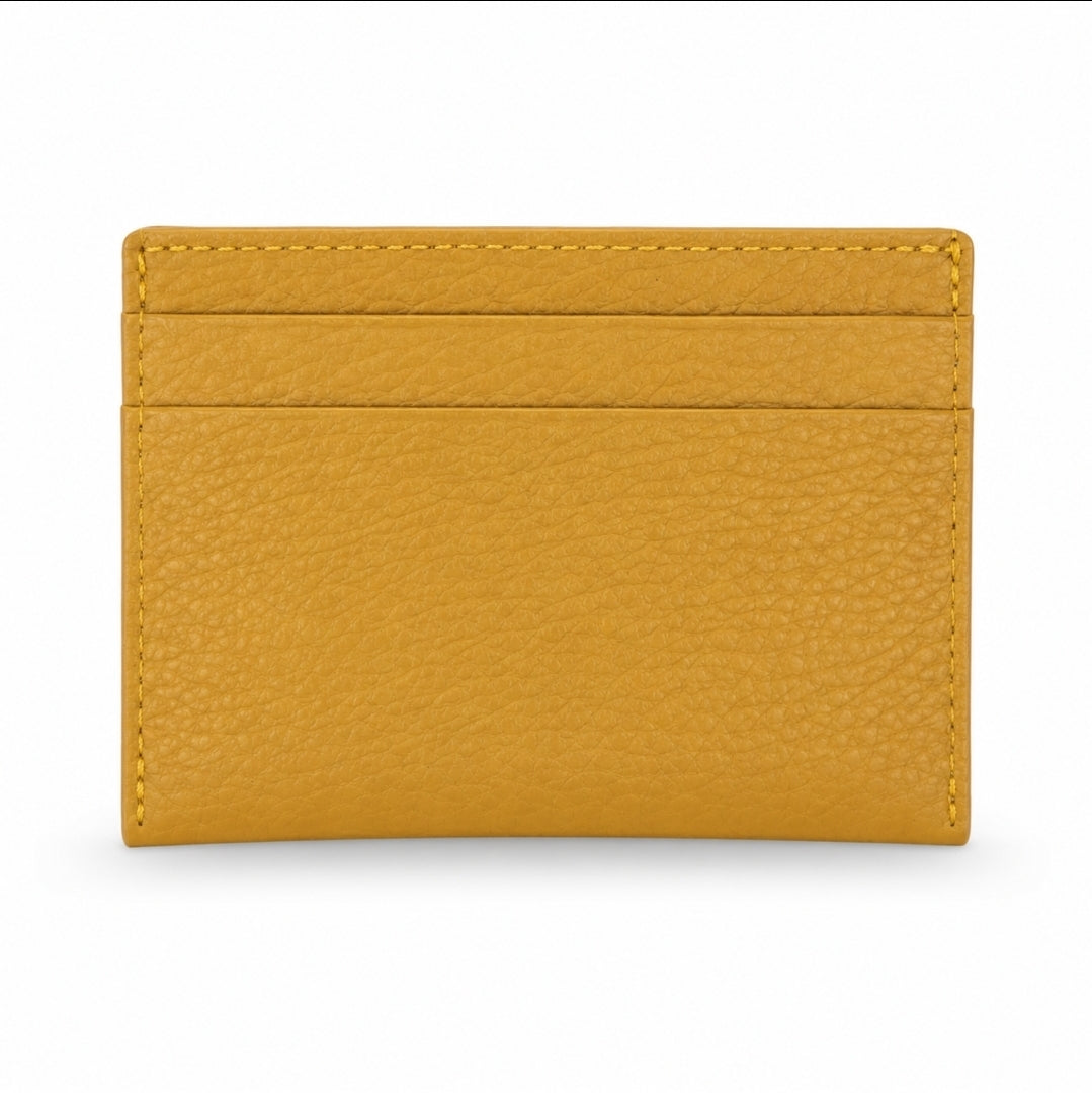 Leather and Huipil Credit Card Wallet