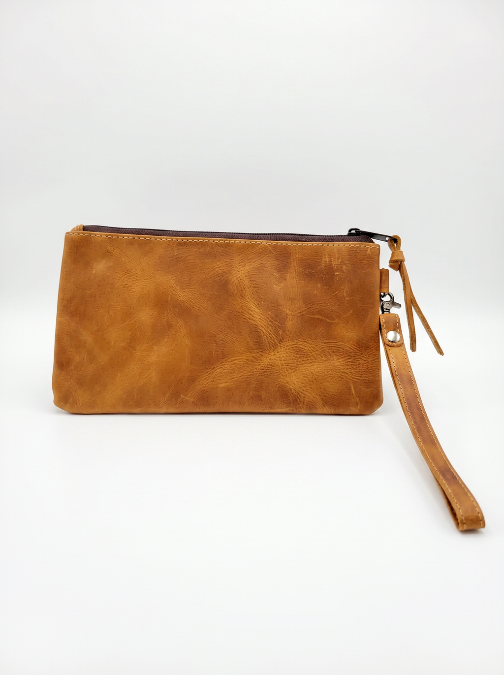 Leather Wristlet Purse