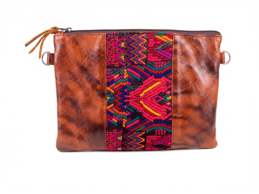 Purse w/ Vertical Huipil
