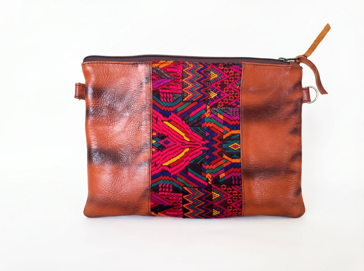 Purse w/ Vertical Huipil