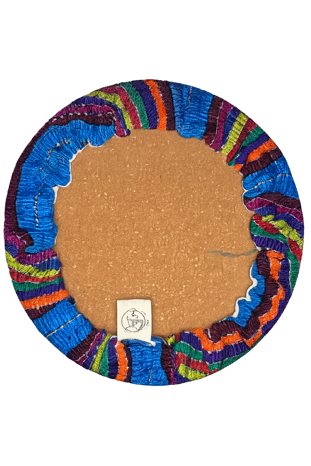 8-Inch Guatemalan Textile Trivet with Removable Cover