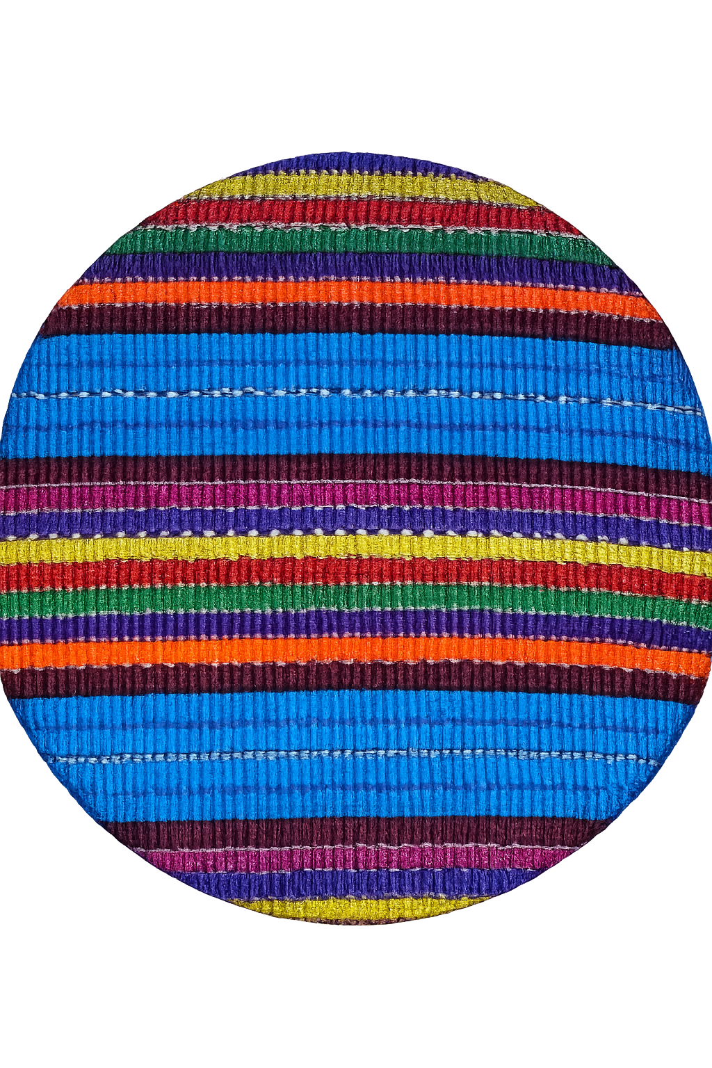 8-Inch Guatemalan Textile Trivet with Removable Cover