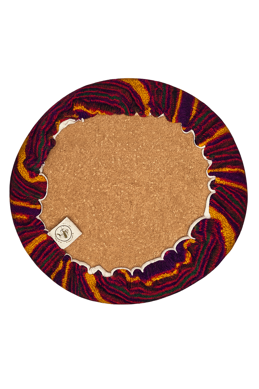 8-Inch Guatemalan Textile Trivet with Removable Cover