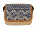Embroidered Rectangle Canvas Purse