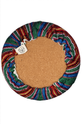 8-Inch Guatemalan Textile Trivet with Removable Cover