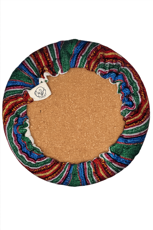 8-Inch Guatemalan Textile Trivet with Removable Cover