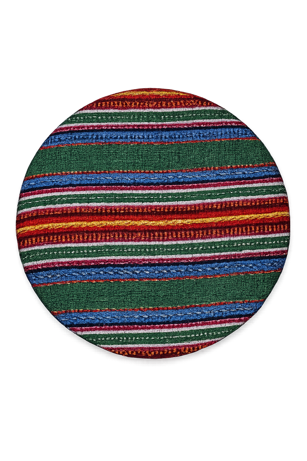 8-Inch Guatemalan Textile Trivet with Removable Cover