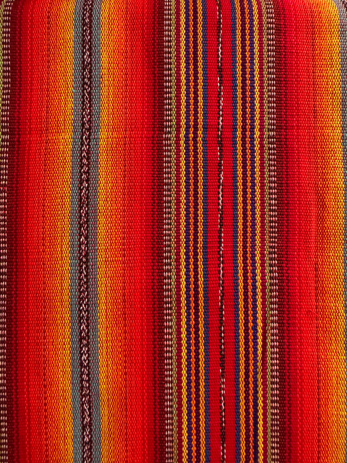 Front Textile: Red Orange Multi