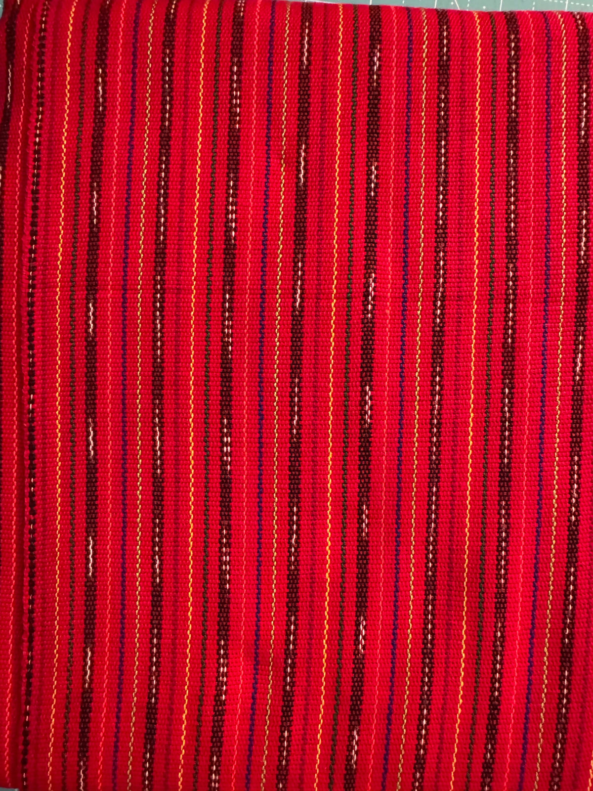 Front Textile: Crimson Stripe