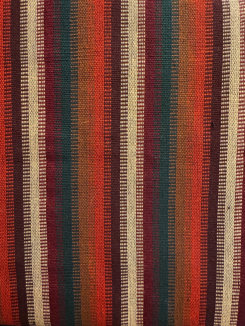 Front Textile: Rust Forest Stripe