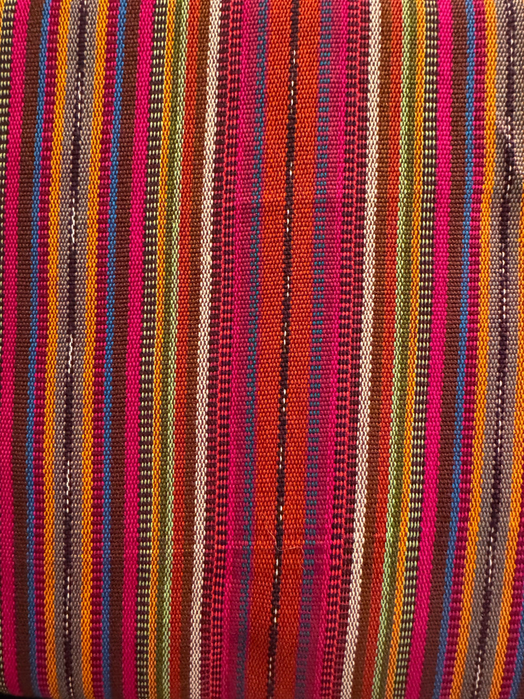 Front Textile: Magenta Earth Stripe