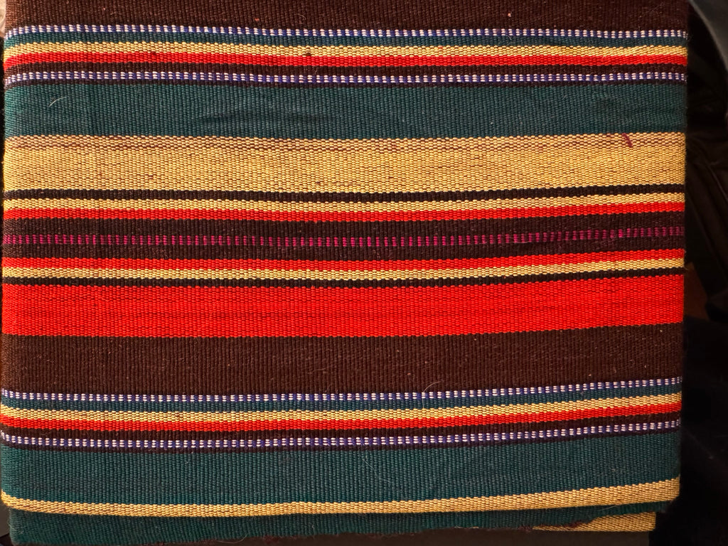 Front Textile: Teal Cream Stripe
