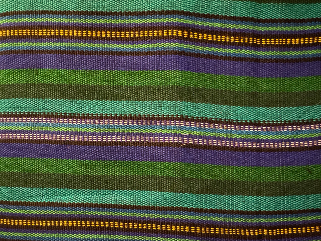 Front Textile: Aqua Violet Stripe
